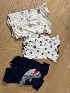 ベビー ロンパース 3枚セット 50-60cm 半袖　西松屋のサムネイル