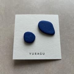 和紙のピアス　コバルトブルーのサムネイル