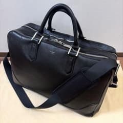 美品】ペッレモルビダ レザー 黒 ビジネスバッグ 大容量 A4 PC 収納