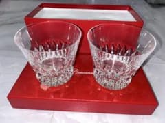 Baccarat カットクリスタル ロックグラス 2個セット 2019年製のサムネイル