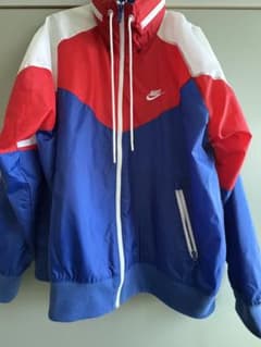Nike ナイロンジャケット XXL 赤/青/白 - メルカリ