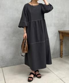 アンディコール / 前後2WAY配色ステッチワンピースのサムネイル