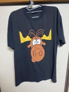 90S USA製 古着 半袖 Tシャツ タコベル ロッキーとブルウィンクル大冒険のサムネイル