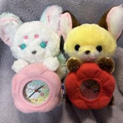 rin様専用　ちょコンとキツネ　ぬいぐるみ時計2 あめだま　こんぺいとうのサムネイル