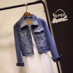 即発送！！【Lサイズ】レディース デニム ジャケット Gジャン◯のサムネイル