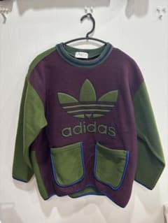 9*❌様 adidas フリース プルオーバー バイカラーのサムネイル