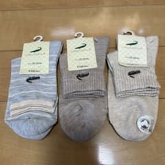 CROCODILE レディース ソックス 3足セット 23-25cmのサムネイル