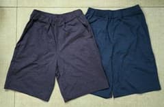 【美品】UNIQLO キッズ ハーフパンツ 160 2枚セットのサムネイル