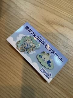 雪ミク＆ラビット・ユキネ ピンズセットのサムネイル