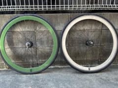Gran Compe×H＋SON ピスト用前後セット Vittoriaタイヤ付 Gran Compe×H＋SON ピスト用前後セット Vittoriaタイヤ付 - メルカリ