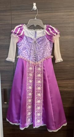 Authentic Rapunzel dress, size 110cm, purchased at the Tokyo Disneyland Hotel Store.