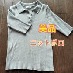 テチチ　半袖ニット　半袖ニットポロ　レディース　洋服のサムネイル