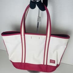 PORTER GIRL ポーターガール ボーイフレンドトート キャンバス 赤×白のサムネイル