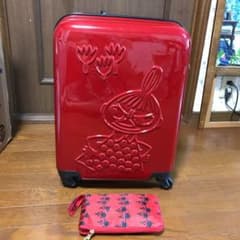可愛いらしい真っ赤なミーちゃんキャリースーツケースのサムネイル