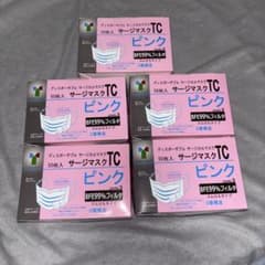未開封 Taketora サージマスクTC ピンク 50枚入 5箱セットのサムネイル