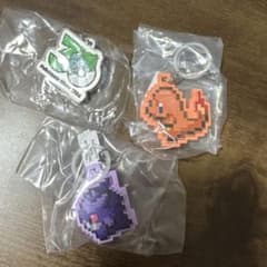 ポケモン メタルチャーム ピクセルアート キーホルダー 3点セットのサムネイル