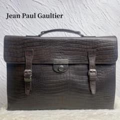 Jean Paul Gaultier briefcase, crocodile embossed, business bag