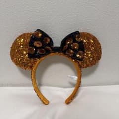 ディズニー カチューシャ ハロウィン オレンジ スパンコール ミニーのサムネイル