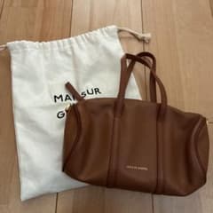 MANSUR GAVRIEL ブラウンハンドバッグ 保存袋付き - メルカリ