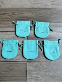 ティファニーブルー ポーチ 巾着袋 5個セット - メルカリ