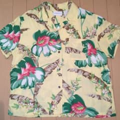 Thumbnail of Liz Claiborne アロハシャツ風　半袖　フラワープリントシャツ M