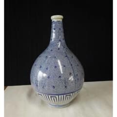 微塵唐草 大徳利 みじん唐草 古伊万里 染付 徳利 e189W - メルカリ