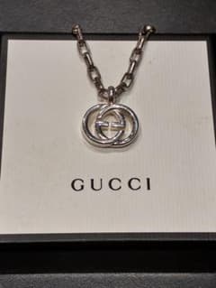 GUCCI シルバー925 ロゴペンダントネックレスのサムネイル