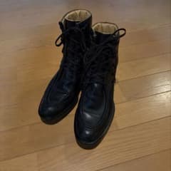 TOD'S レザー レースアップ ブーツ ブラック - メルカリ
