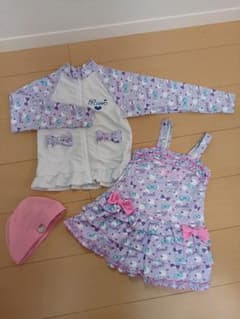 女の子ロニィ水着とラッシュガードセット120のサムネイル