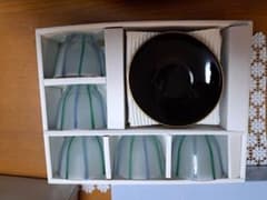 冷茶セット 5客揃 ガラス食器 金縁のサムネイル