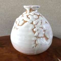 萩焼　鬼萩　鬼白　陶芸 花瓶 一輪挿し 作家　花器　茶道 萩焼 鬼萩 鬼白 陶芸 花瓶 一輪挿し 作家 花器 茶道 | Mercari