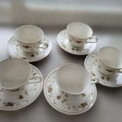 【Noritake】 ティーカップ＆ソーサー 5客セットのサムネイル