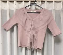 w closet ピンクチュールフリルカットソーのサムネイル