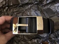 GUCCI  メンズ 革ベルト  ブラックのサムネイル