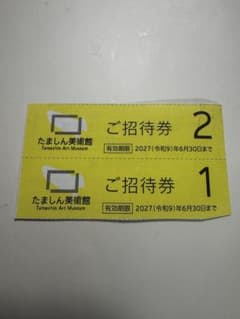 たましん美術館 ご招待券 2枚セットのサムネイル