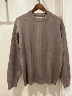 AURALEE クルーネック リブニット セーターのサムネイル