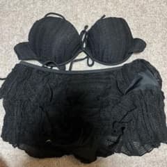 ブラック レース ビキニ セパレート水着 フリルのサムネイル
