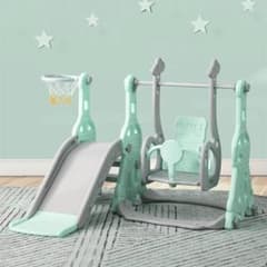 超人気！1~5歳幼児用滑り台 三段階調整 耐荷重40kg Mint Green