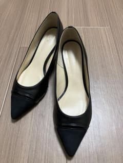 【KiBERA】ブラックパンプス 24.5cm 日本製 送料込みのサムネイル