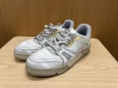 ルイヴィトン LVトレイナーライン レザー スニーカー size 7 ホワイト
