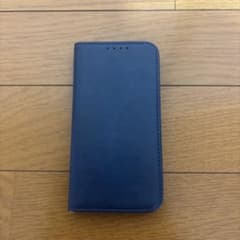 iPhone se用 手帳型ケース ネイビーのサムネイル