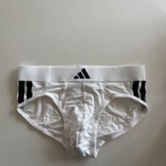 adidas アディダス ローライズブリーフ M(S) ホワイト 白ブリーフ