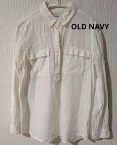 OLD NAVY リネン混長袖ワークシャツ 長袖シャツ XS ホワイトのサムネイル