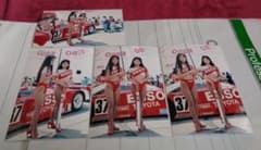 レースクイーン 写真 はがきサイズ 4枚 エッソ アイドル タレント