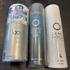 ZERO HOLE 日焼け止めスプレー 3本セット - メルカリ