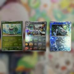 ポケモンカード フシギダネ チラチーノ ワニノコ マスターボールミラー3枚セットのサムネイル
