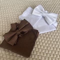 【値下げ】蝶ネクタイ・ポケットチーフセット⭐︎結婚式のサムネイル