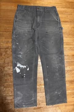 カーハート　ダブルニー　メキシコ製　W34 L32 Carhartt ダブルニー グレー W34 L32 メキシコ製 - メルカリ