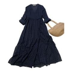 美品✨ヌキテパ ヘムラミックス ガウン ワンピース カシュクール 2WAY