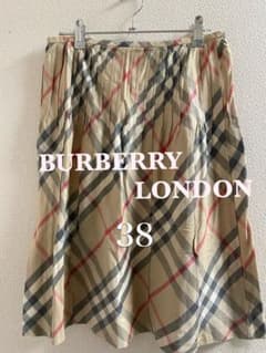 BURBERRY LONDON チェック柄 フレアスカート 38 - メルカリ